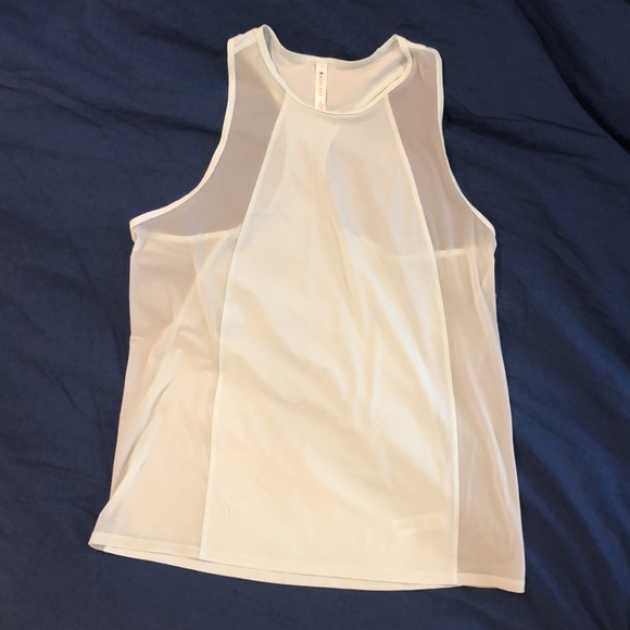 Athleta Racer Back Sheer Tank - Picture 2 of 8